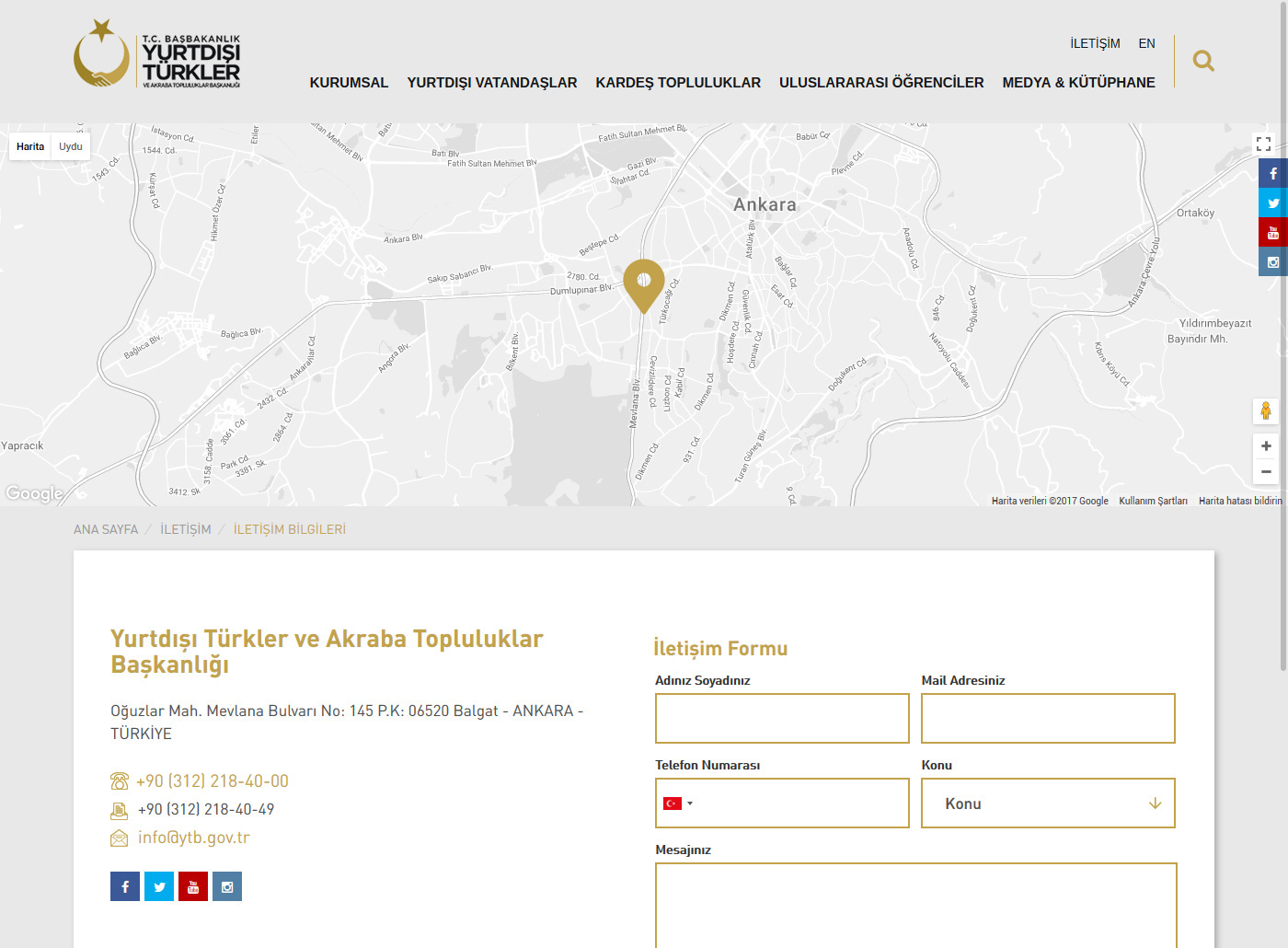 Yurtdışı Türkler Başkanlığı